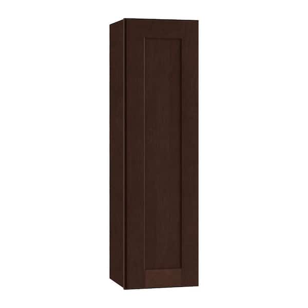 Home Decorators Collection Franklin Stained Manganite Plywood Shaker Assembled Wall Kitchen Cabinet Soft Close Left 9 in W x 12 in D x 42 in H