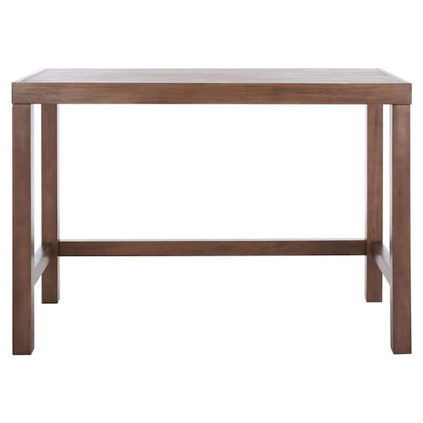 SAFAVIEH Graylyn 42 in. Brown Wood Writing Desk DSK5009A - The Home Depot