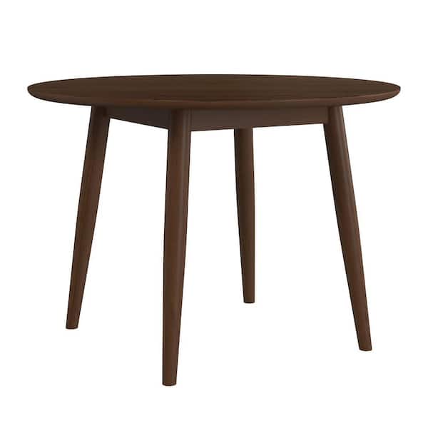 Hillsdale Furniture San Marino Round Brown Wood 42 in. 4 Legs Dining Table 4