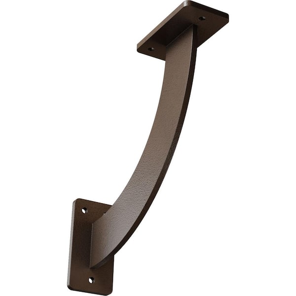 Ekena Millwork 2 in. x 9 in. x 9 in. Steel Hammered Brown Bradford Bracket