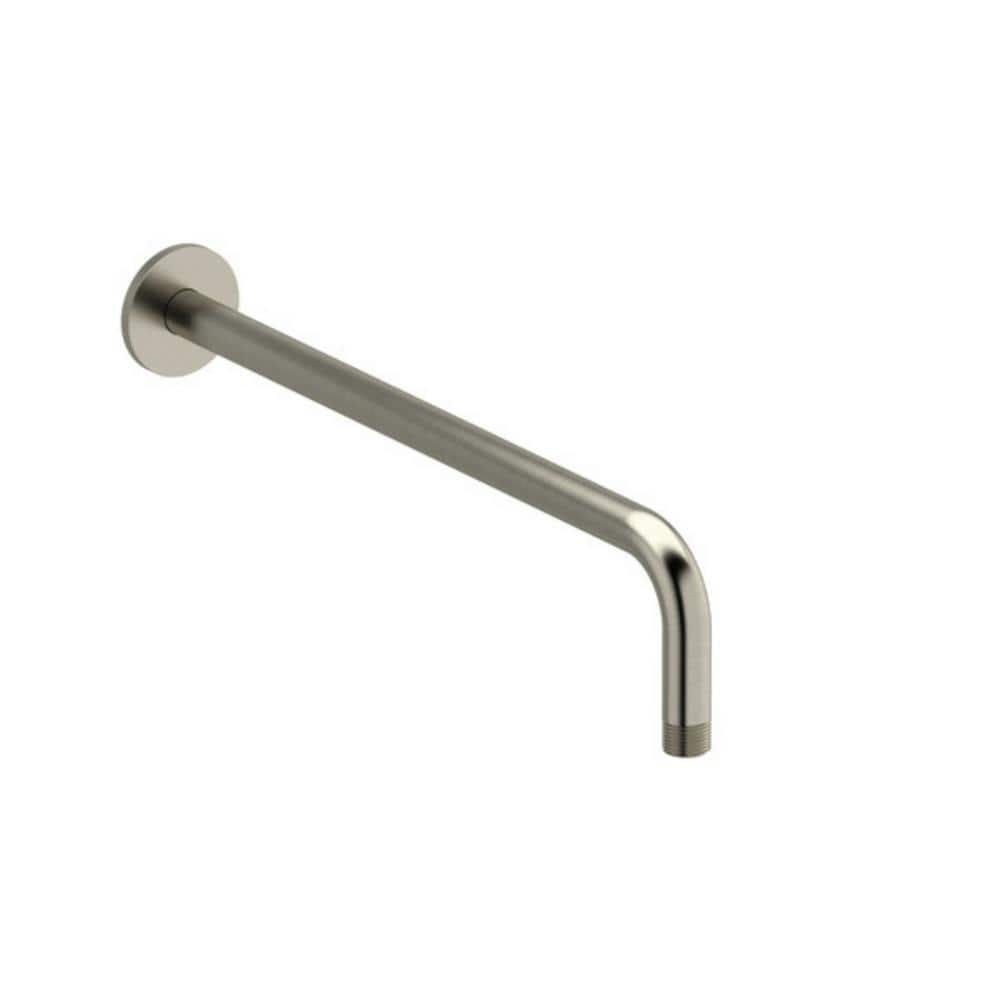 16" Brushed Nickel Wall Mount Shower Arm with Escutcheon