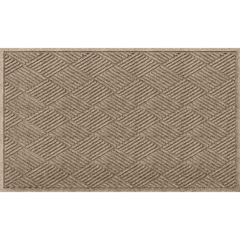 Bungalow Flooring Waterhog Diamonds Camel 35 In. X 59 In. PET Polyester ...