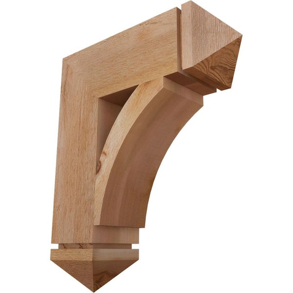 Ekena Millwork 6 in. x 24 in. x 20 in. Western Red Cedar Thorton Arts and Crafts Rough Sawn