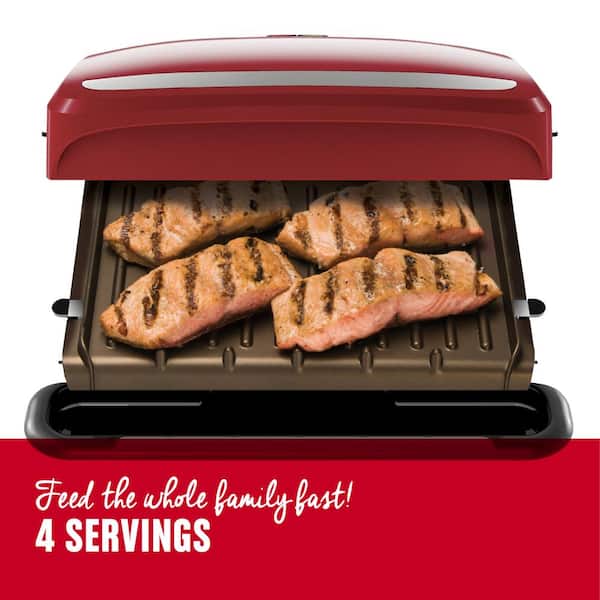 Red George Foreman GRP0720RQ Grilling Machine Electric Nonstick Grill NIB