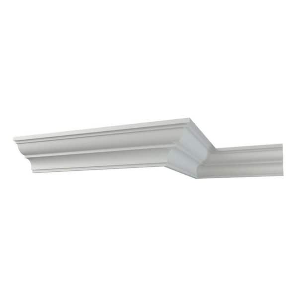 Ekena Millwork Temple 2.75 in. D x 3.875 in. W x 96 in. L Polyurethane Crown Moulding