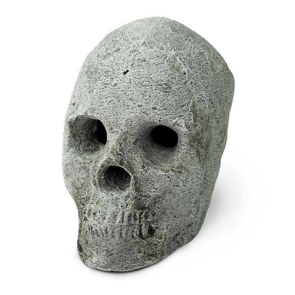 Gray Ceramic Fire Pit Skull Fireproof, Ceramic Skull Fire Pit