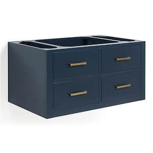 Hutton 36 in. W x 22 in. D x 18 in. H Bath Vanity Cabinet without Top in Midnight Blue