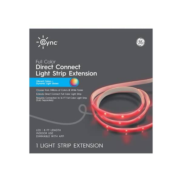 Cync 8 ft. Smart Plug-In Dimmable Cuttable Color Changing Integrated LED Strip Light Extension (1-Pack)