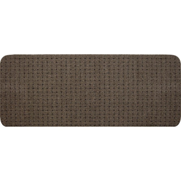 Unbranded Pindot Toffee 9 in. x 24 in. Non-Slip Stair Tread Cover