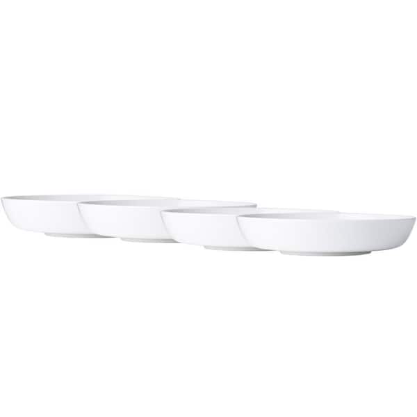 Marc Newson 9 in., 38 fl. oz. (White) Bone China Pasta Bowls, (Set of 4)