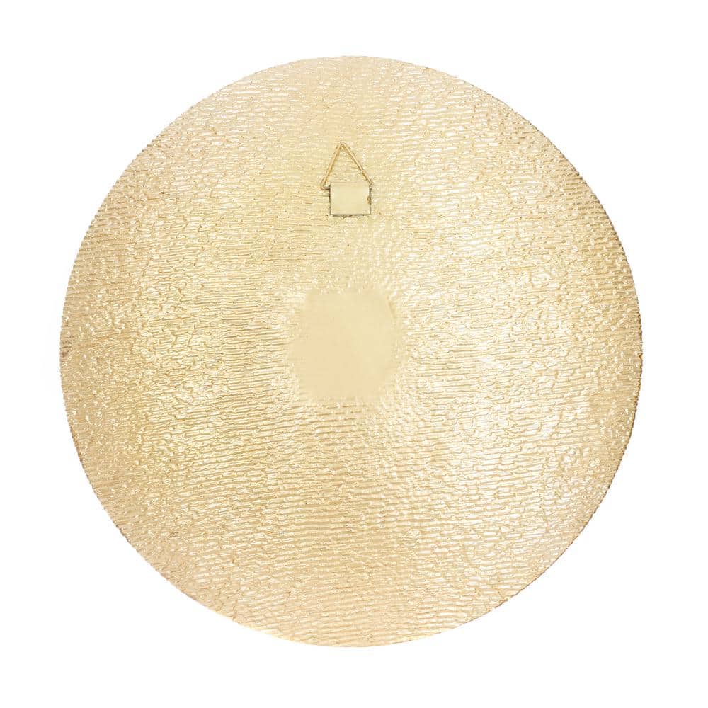 Gold Large Metallic Round Disk Wall Decor Set