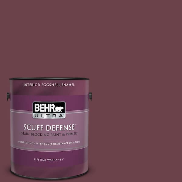 BEHR ULTRA 1 gal. #110D-7 Vin Rouge Extra Durable Eggshell Enamel Interior Paint & Primer