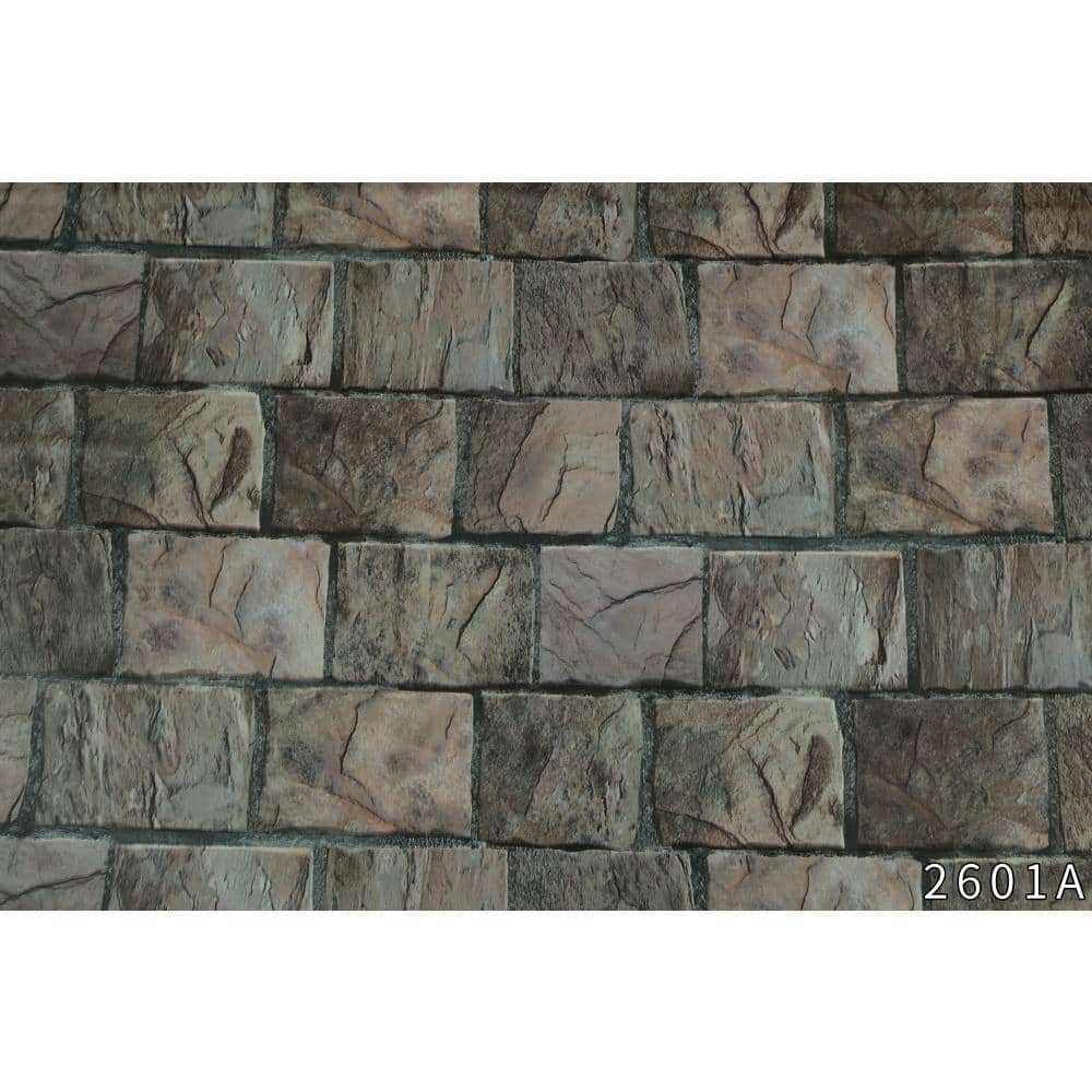 Stone Shades of Grey Vinyl Strippable Roll (Covers 35.5 sq. ft.)