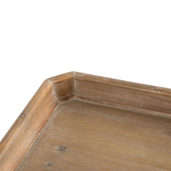 Alcott Aged White Square Side Table - thumbnail 2