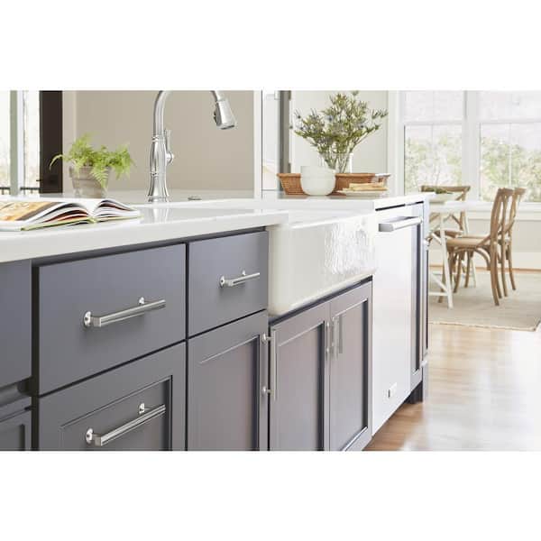 Everett 3 in. (76mm) Modern Polished Chrome Bar Cabinet Pull