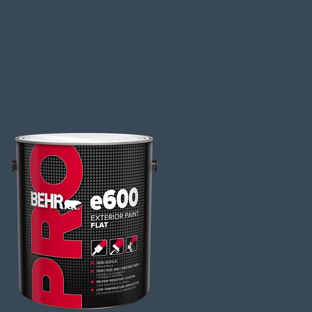 BEHR PRO 1 gal. 570F7 Midnight Dream Flat Exterior Paint PR61301
