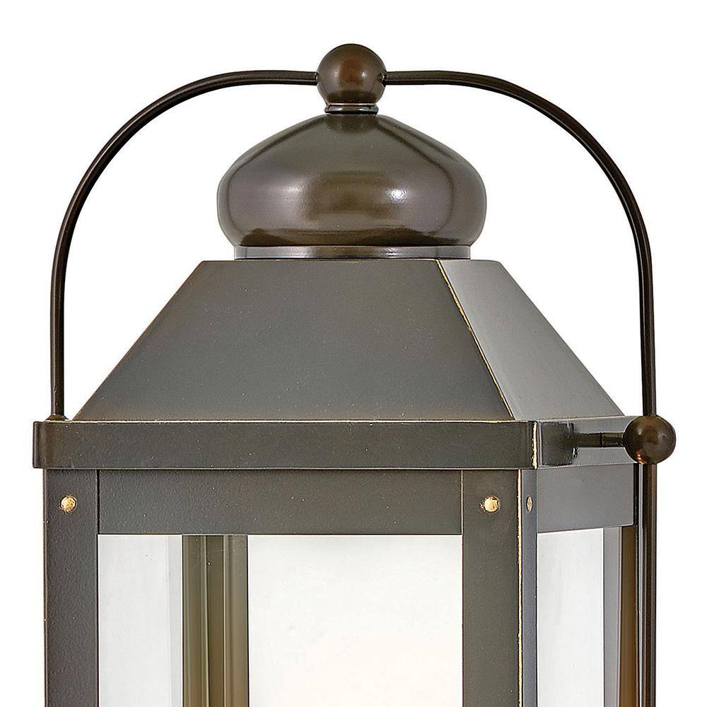 Anchorage Light Oiled Bronze 3-Light Outdoor Pier Mount Lantern