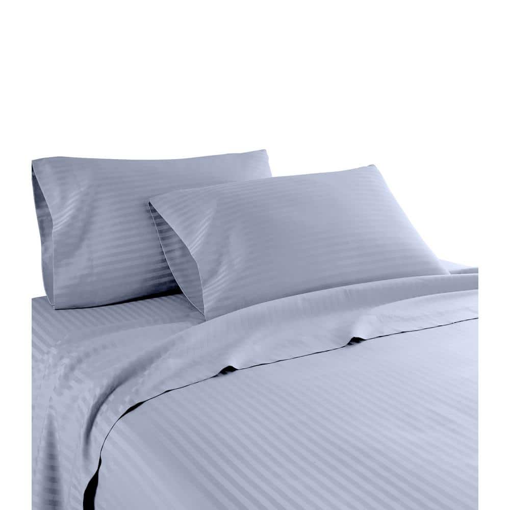 Hotel London 600 Thread Count 100% Cotton Deep Pocket Striped Sheet Set (Ki