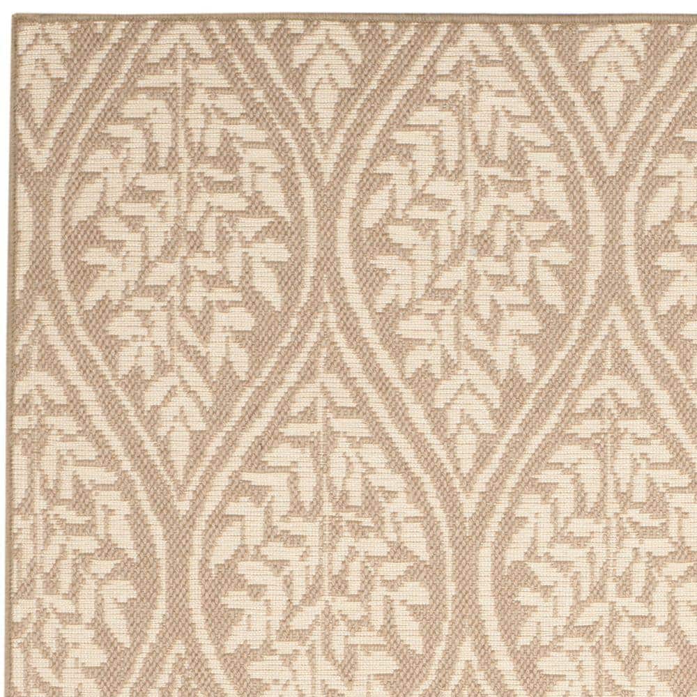 Palm Beach 4' x 6' Sand and Natural Geometric Area Rug