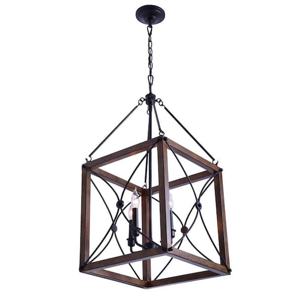 超特価激安 Alden Lighting Cordelia 60-Watt Black Vintage 4-Light その他