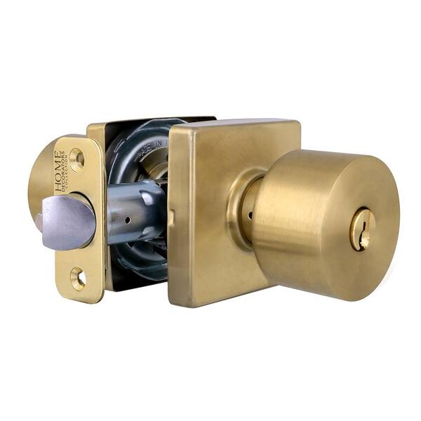 ●Rudeway Home Decorators Collection Ridgeway Brushed Gold Keyed Entry