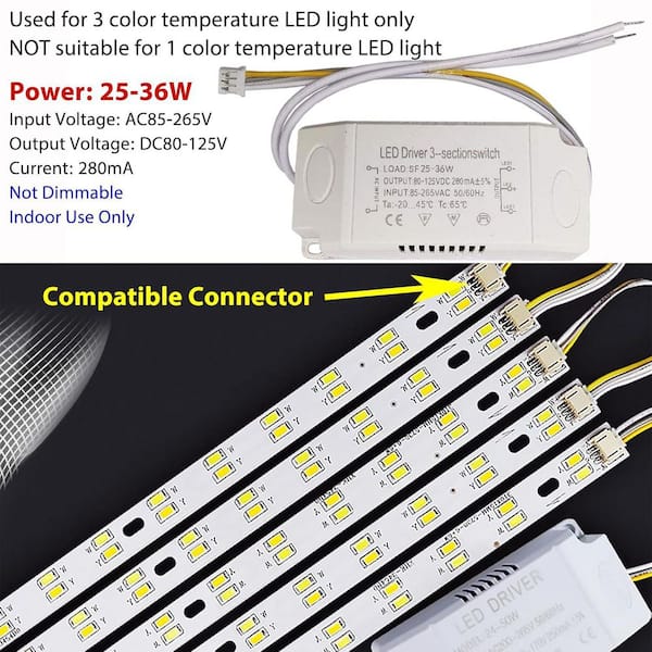 3CCT 25-36W LED Power Supply Driver for Ceiling Lights and Various