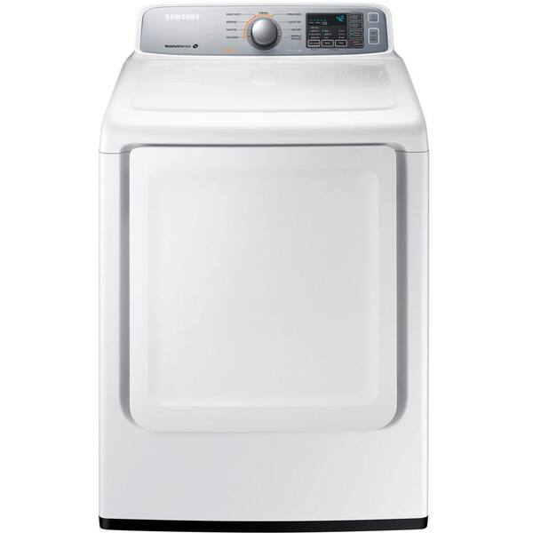 Samsung 7.4 cu. ft. Gas Dryer in White