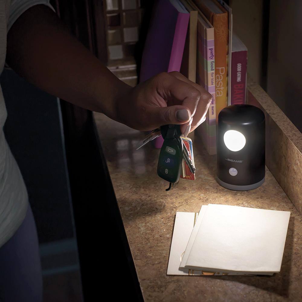 Black Battery-Operated Motion-Sensing LED Nightlight