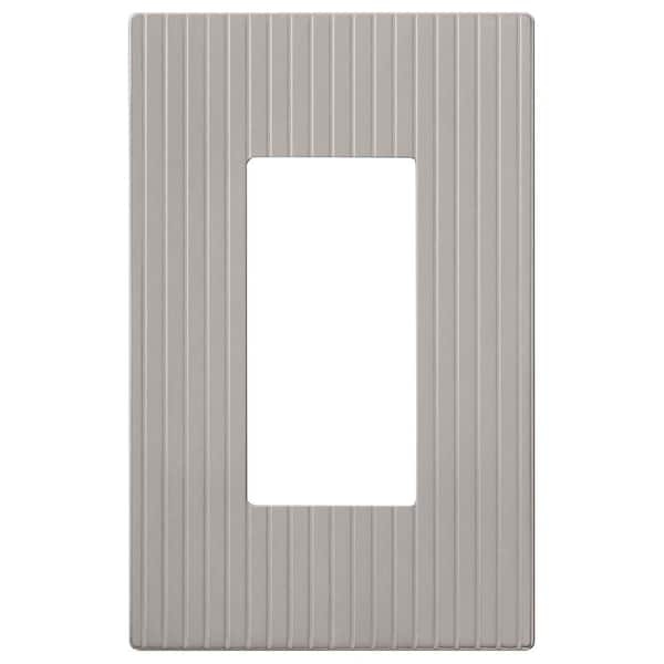 AMERELLE Mies 1 Gang Rocker Metal Wall Plate - Satin Nickel