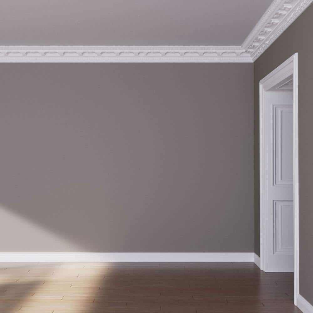Leighton 96" Gray Polyurethane Crown Moulding