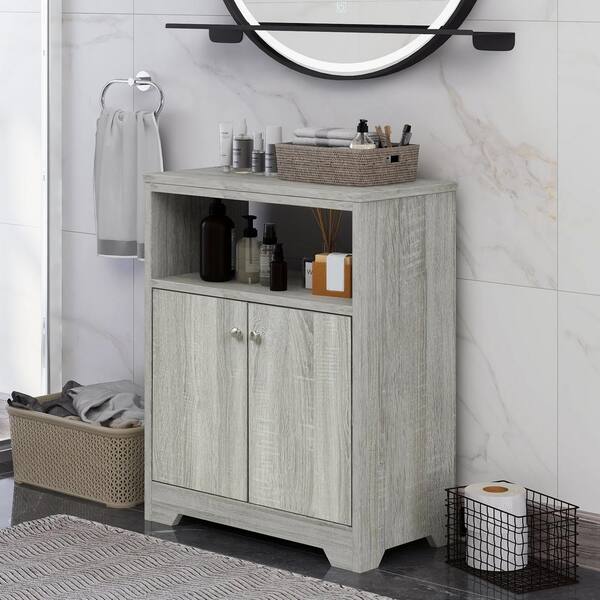 Cipacho White Triangle Corner Storage Cabinet for Bathroom, Living Room and Kitchen with Modern Style