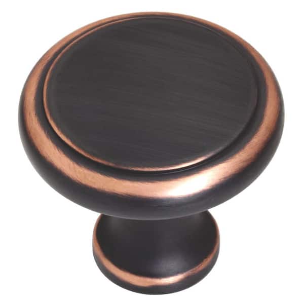 Liberty Perimeter 1-3/4 in. (45mm) Bronze with Copper Highlights Oversized Round Cabinet Knob