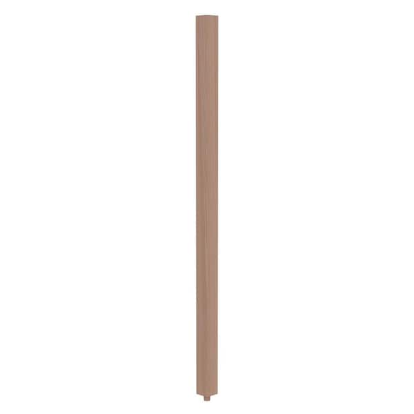 Stair Parts 43 in. x 1-3/4 in. 5360 Unfinished Red Oak Full Square Craftsman Wood Baluster for Stair Remodel