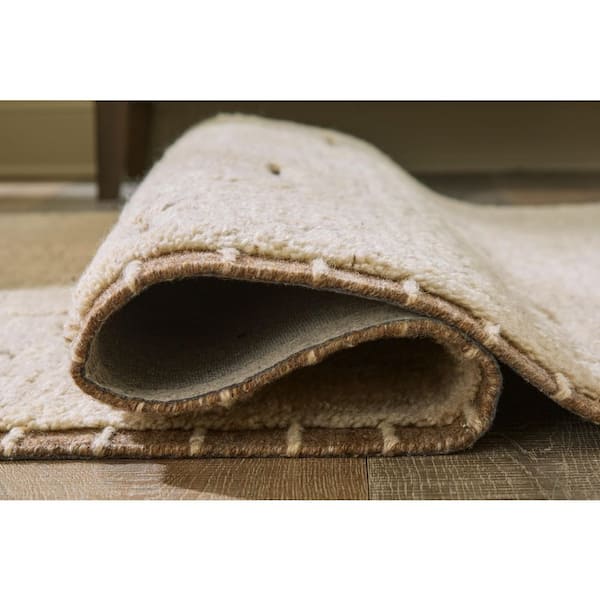Clayman 5 ft. x 7 ft. Brown/Beige Geometric Area Rug