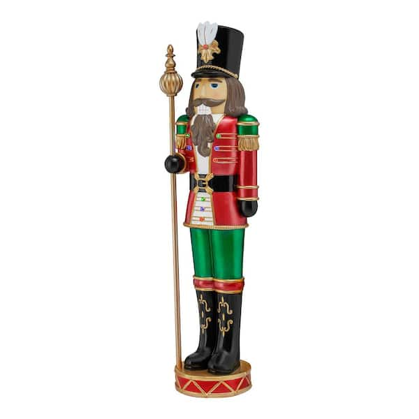 Home 2024 Accents 3.5 ft LED Lighted Soldier Nutcracker Blissful Figures