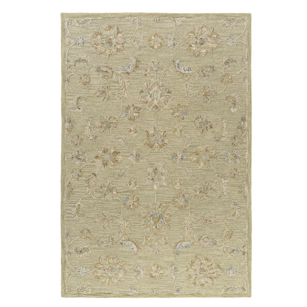Diana Green/Beige 2 ft. x 3 ft. Botanical Indoor Area Rug