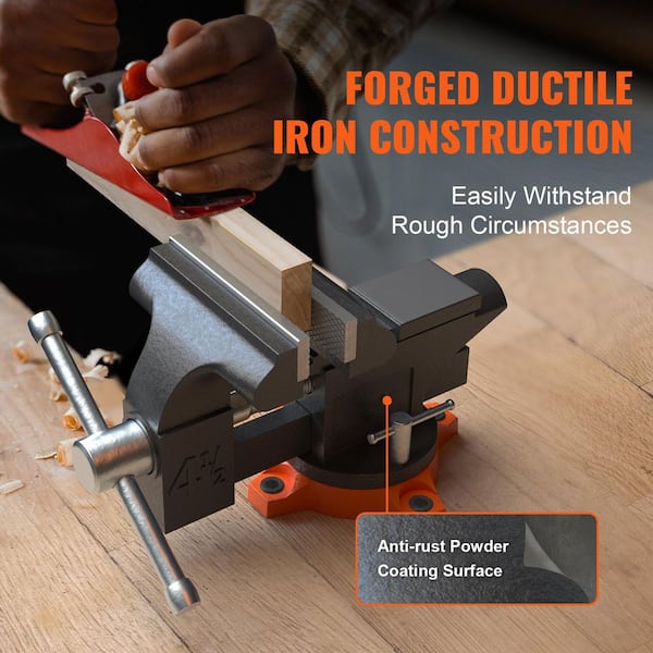 Table Vice Clamp PRIMO Pipe And Bench Vise - 4 Inch Jaw With 360 ...