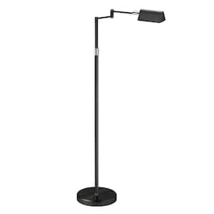 50 .25 in. 1-Lights Black LED Floor Lamp
