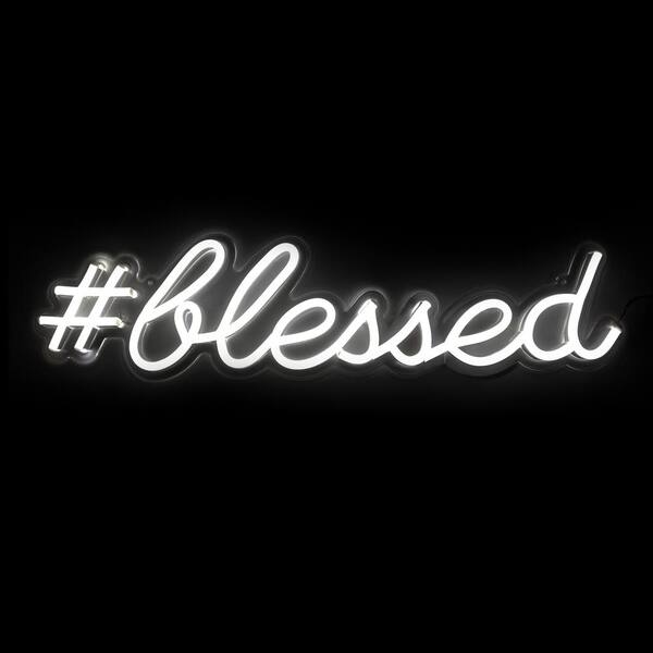 The Oliver Gal Artist Co. Oliver Gal 'Blessed' Plug-in LED Lighted Sign