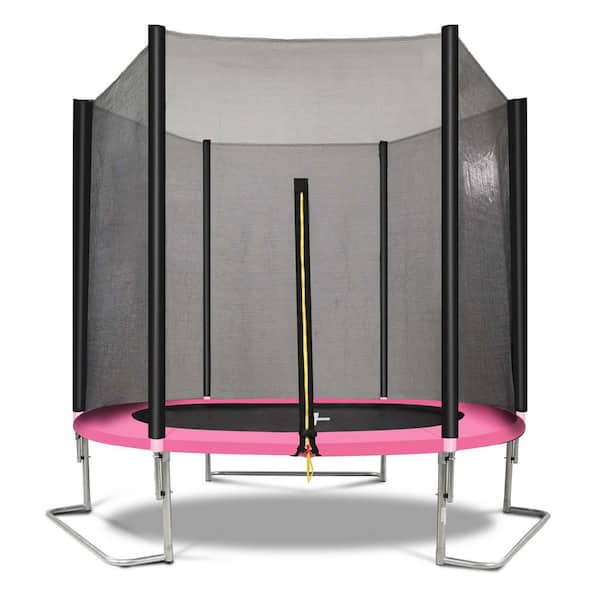 SUNRINX FLIPZA 8 ft. Trampoline with Enclosure Net