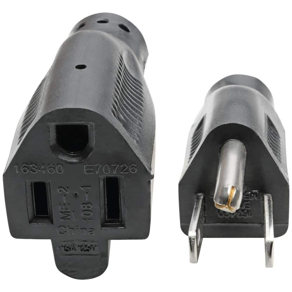 6-Foot Black Heavy-Duty 15-Amp Power Extension Cord