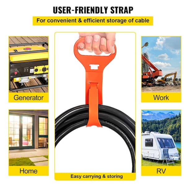 Welder Extension Cord 40 Amp 25 ft. 250 Volt Welding Power Cord with NEMA 6-50 Plug 8 Wire Gauge 3 Prong