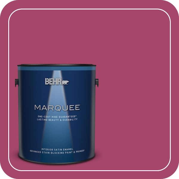 BEHR MARQUEE 1 gal. Home Decorators Collection #HDC-SM14-1 Fuschia Flair Satin Enamel Interior Paint & Primer