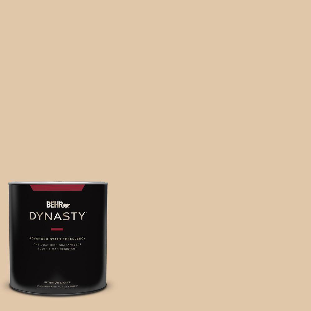BEHR DYNASTY 1 qt. S260-2 Pumpkin Seed Matte Interior Stain-Blocking Paint  & Primer 165004 - The Home Depot