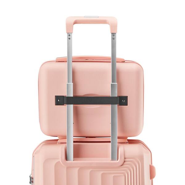 Tatahance 4-Piece Pink Hardside Lightweight Luggage Set with TSA
