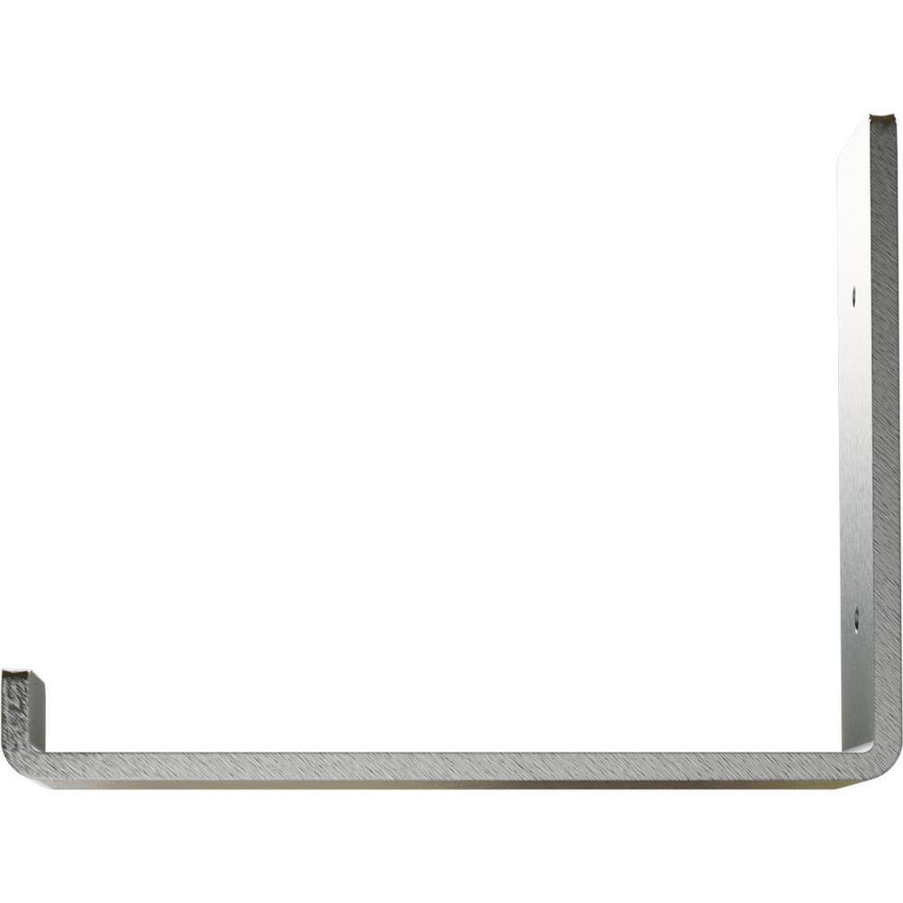 Urban Industrial 6" Stainless Steel Shelf Bracket for Modern Decor