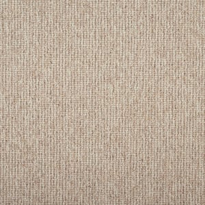 6 in. x 6 in. Loop Carpet Sample - Tidal Tweed - Color Natural
