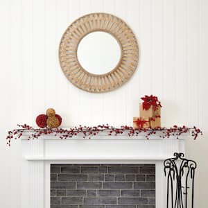 6 ft. Red Berry Artificial Garland (Set of 2)