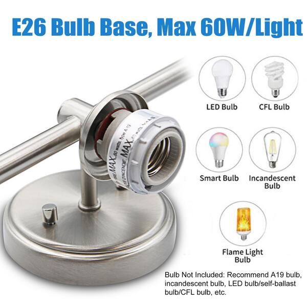 Lecoht 22 in. 3-Light Classic Brushed Nickel Vanity Light