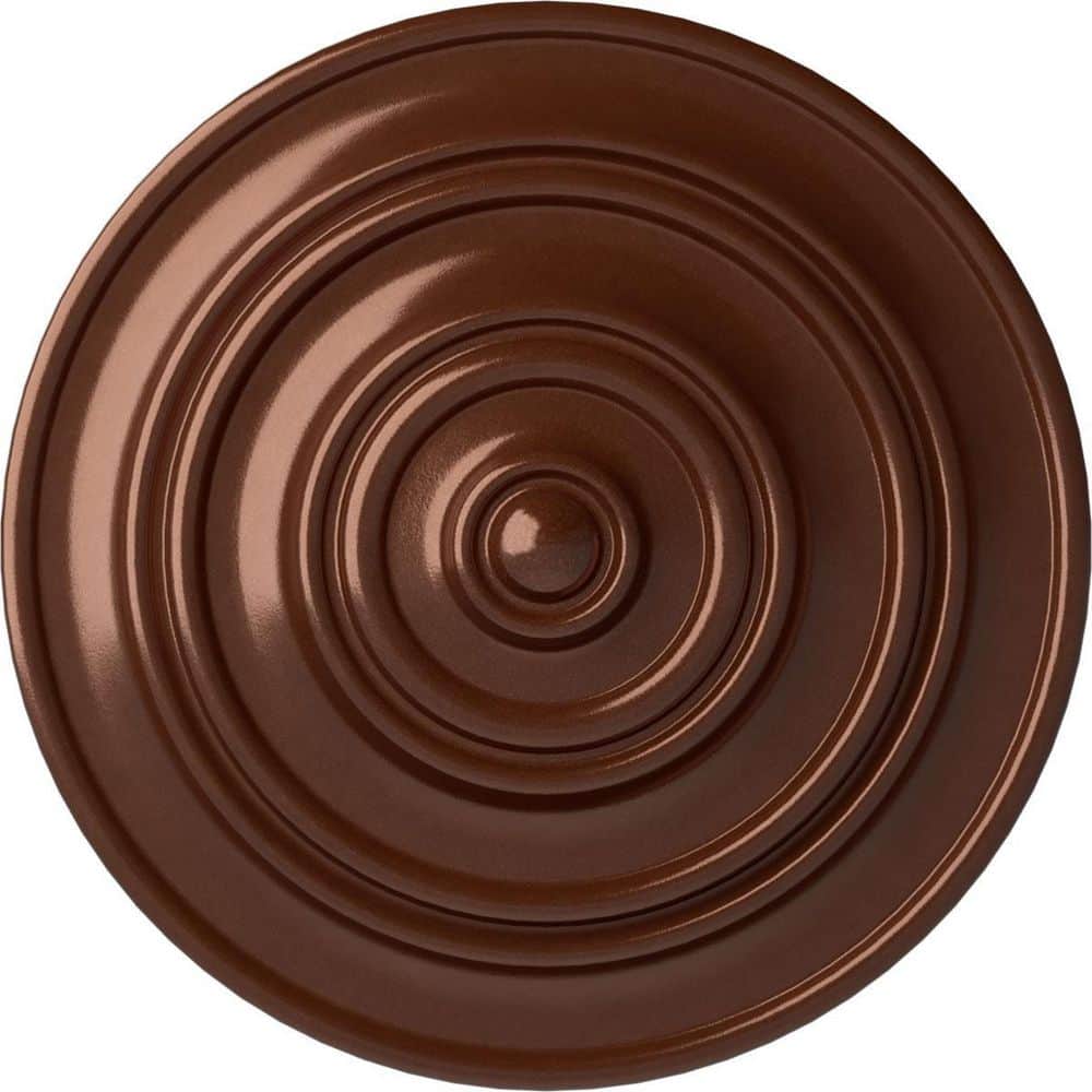 13-1/4 in. x 1/2 in. Classic Urethane Ceiling Medallion (Fits Canopies upto 4-1/8 in.), Copper Penny price history on PriceWatchPro